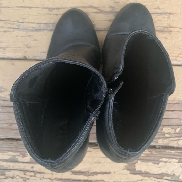 👚2/$15 MIA Black Ankle Boots, Vintage Cool, 3” Wedge Heel, Zipper, 8.5, EUC! - Picture 12 of 15